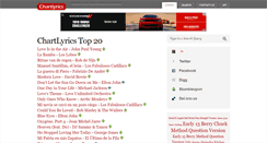 Desktop Screenshot of chartlyrics.com